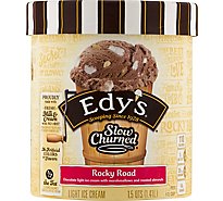 Dreyers Edys Ice Cream Slow Churned Light Rocky Road - 1.5 Quart