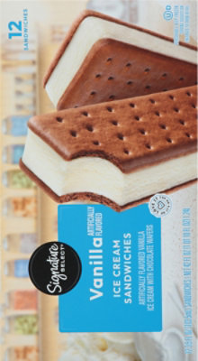 Signature SELECT Ice Cream Sandwiches Vanila Flavored - 12-3.5 Fl. Oz. - Image 6