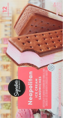 Signature SELECT Ice Cream Sandwiches Neapolitan - 12-3.5 Fl. Oz. - Image 6