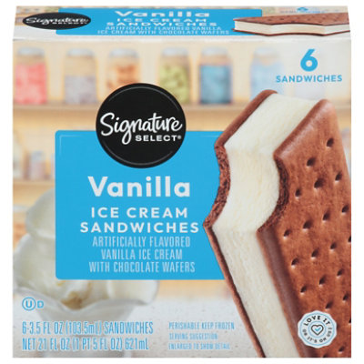 Signature SELECT Ice Cream Sandwiches Vanilla - 6-3.5 Fl. Oz. - Image 3