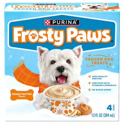 Purina Frosty Paws Peanut Butter Flavor Frozen Dog Treats 4 Count haggen