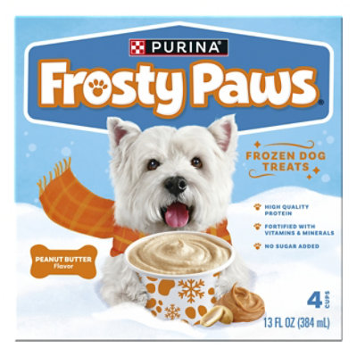 Purina Frosty Paws Peanut Butter Flavor Frozen Dog Treats - 4 Count - Image 2