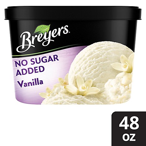 Breyers Ice Cream No Sugar Added Vanilla - 48 Oz
