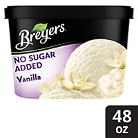 Breyers No Sugar Added Vanilla Frozen Dairy Dessert - 48 Oz - Image 1