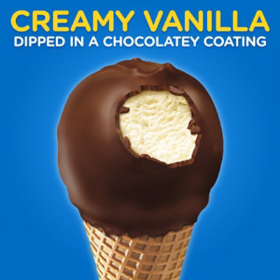 Drumstick Frozen Dairy Dessert Cones Simply Dipped Vanilla 4 Cones - 18.1 Fl. Oz. - Image 4