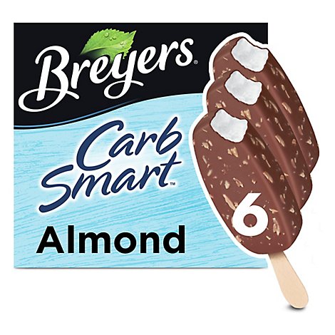 Breyers CarbSmart Frozen Dairy Dessert Almond Bars - 6 Count