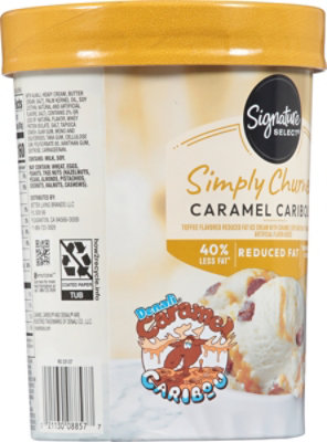 Signature SELECT Light Caribou Caramel Ice Cream - 1.50 Quart - Image 6