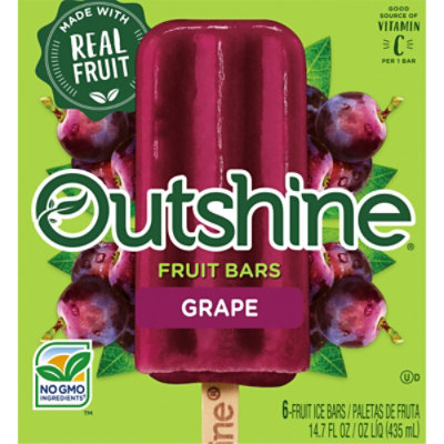 Outshine Grape Frozen Fruit Bars - 6 Count - Image 1