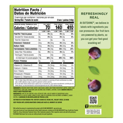 Outshine Grape Frozen Fruit Bars - 6 Count - Image 2