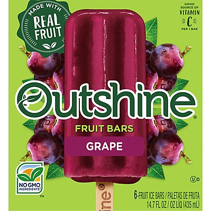 Outshine Grape Frozen Fruit Bars - 6 Count - Image 1