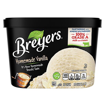 Breyers Classics Homemade Vanilla Ice Cream - 48 Oz - Image 6