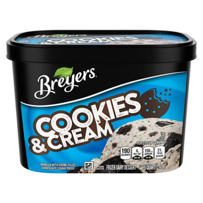 Breyers Cookies and Cream Frozen Dairy Dessert - 48 Oz - Image 3