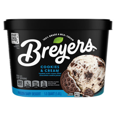 Breyers Cookies and Cream Frozen Dairy Dessert - 48 Oz - Image 7