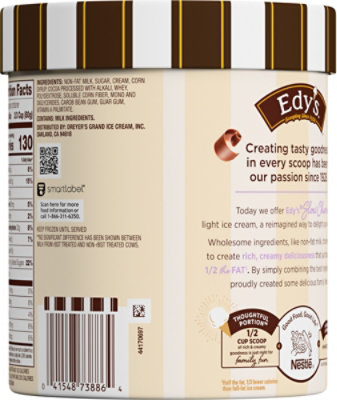 Dreyers Edys Ice Cream Slow Churned Light Chocolate - 1.5 Quart - Image 5