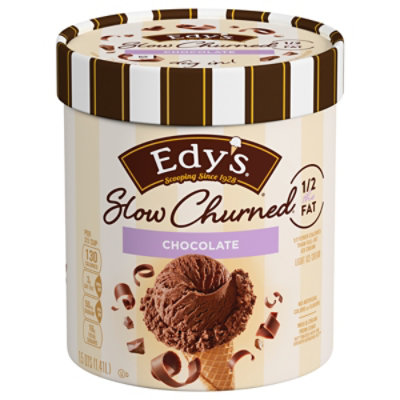 Dreyers Edys Ice Cream Slow Churned Light Chocolate - 1.5 Quart