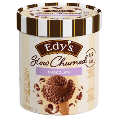 Dreyers Edys Ice Cream Slow Churned Light Chocolate - 1.5 Quart - Image 1