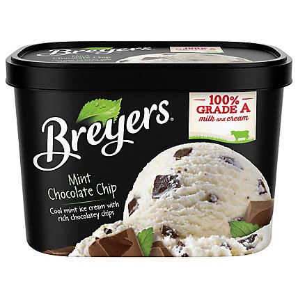 Breyers Mint Chocolate Chip Ice Cream - 48 Oz - Image 3