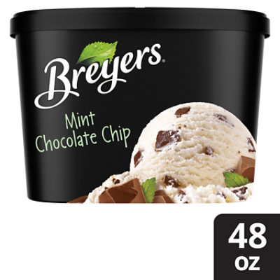 Breyers Mint Chocolate Chip Ice Cream - 48 Oz - Albertsons