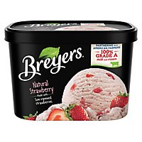 Breyers Ice Cream Original Natural Strawberry - 48 Oz - Image 3