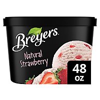 Breyers Ice Cream Original Natural Strawberry - 48 Oz - Image 1
