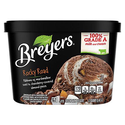 Breyers Rocky Road Frozen Dairy Dessert - 48 Oz - Image 6