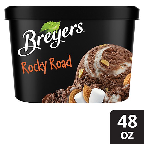 Breyers Rocky Road Frozen Dairy Dessert - 48 Oz