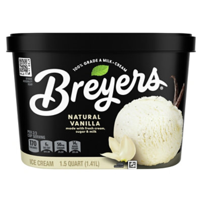 Breyers Ice Cream Natural Vanilla - 48Oz - Image 7