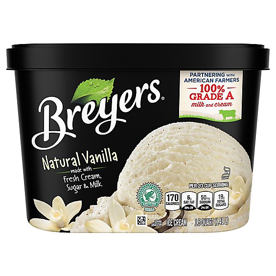Breyers Classics Natural Vanilla Ice Cream - 48 Oz