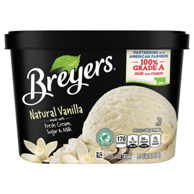 Breyers Ice Cream Natural Vanilla - 48Oz