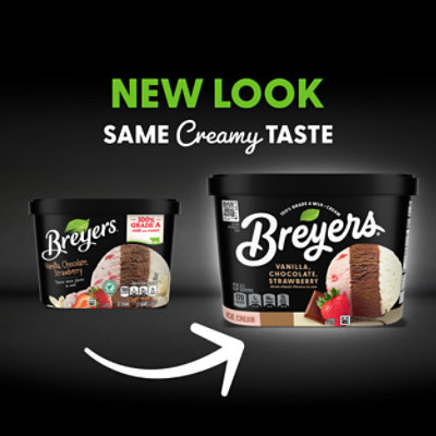 Breyers Original Vanilla Chocolate Strawberry Ice Cream - 48 Oz - Image 6