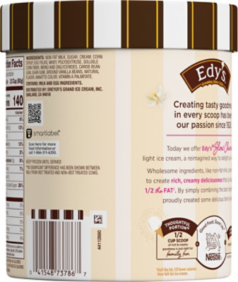 Dreyers Edys Ice Cream Slow Churned Light French Vanilla - 1.5 Quart - Image 5