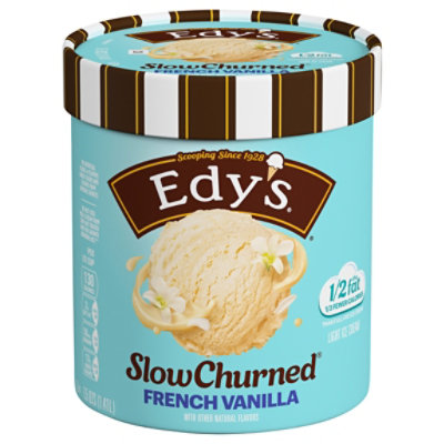 Dreyers Edys Ice Cream Slow Churned Light French Vanilla - 1.5 Quart