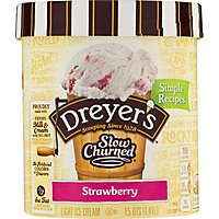 Dreyers Edys Ice Cream Slow Churned Light Strawberry - 1.5 Quart - Image 2