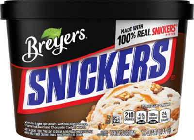 Breyers Snickers Light Ice Cream - 48 Oz - Image 2