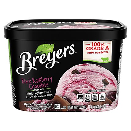 Breyers Ice Cream Original Black Raspberry Chocolate - 48 Oz - Image 3