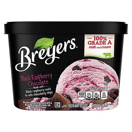 Breyers Ice Cream Original Black Raspberry Chocolate - 48 Oz - Image 6