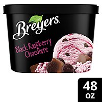 Breyers Ice Cream Original Black Raspberry Chocolate - 48 Oz - Image 1