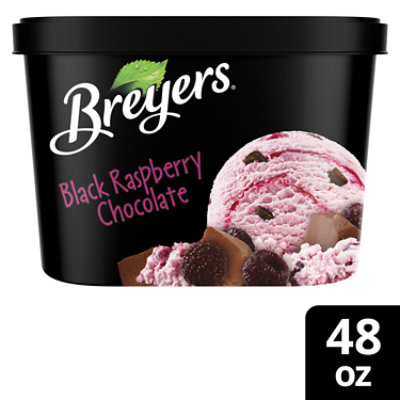 Breyers Black Raspberry Chocolate Frozen Dairy Dessert - 48 Oz - Image 1
