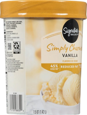 Signature SELECT Ice Cream Vanilla Light - 1.50 Quart - Image 6