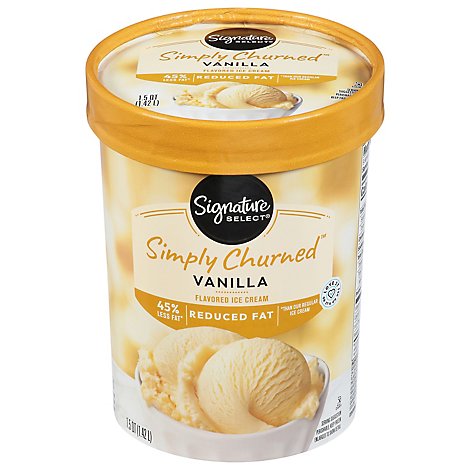Signature SELECT Ice Cream Vanilla Light - 1.50 Quart