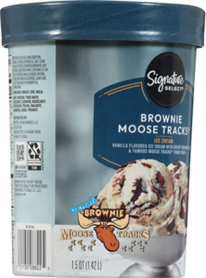 Signature SELECT Denali Moose Tracks Brownie Ice Cream - 1.50 Quart - Image 6