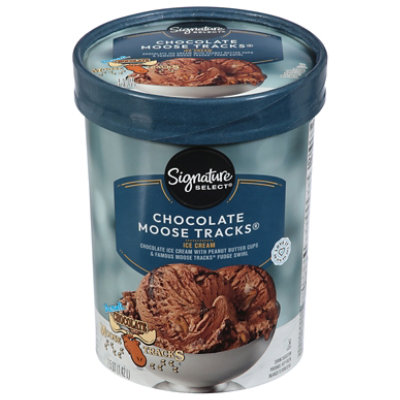 Signature SELECT Denali Chocolate Moose Tracks Ice Cream - 1.50 Quart - Image 3