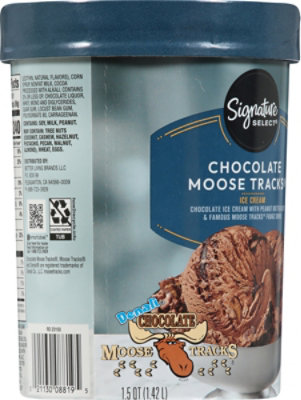 Signature SELECT Denali Chocolate Moose Tracks Ice Cream - 1.50 Quart - Image 6