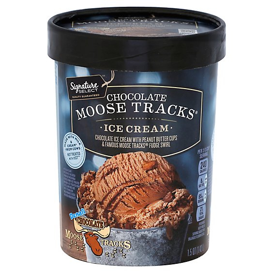 Signature SELECT Denali Chocolate Moose Tracks Ice Cream - 1.50 Quart