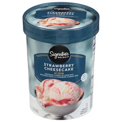 Signature SELECT Ice Cream Strawberry Cheesecake - 1.5 Quart - Image 3