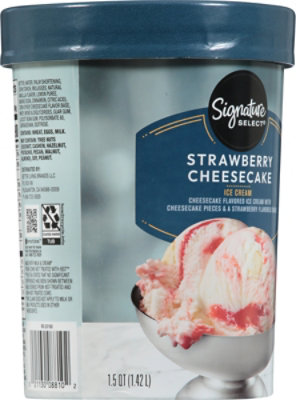 Signature SELECT Ice Cream Strawberry Cheesecake - 1.5 Quart - Image 6