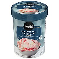 Signature SELECT Ice Cream Strawberry Cheesecake - 1.5 Quart - Image 2