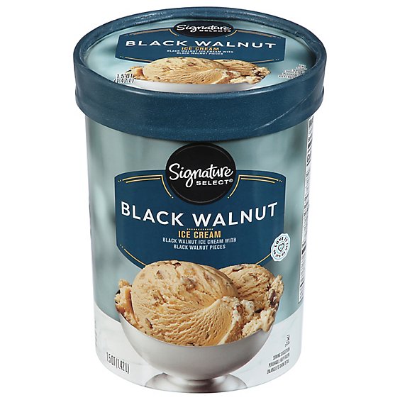 Signature SELECT Black Walnut Ice Cream - 1.50 Quart - Safeway