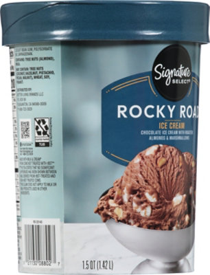 Signature SELECT Ice Cream Rocky Road - 1.50 Quart - Image 6