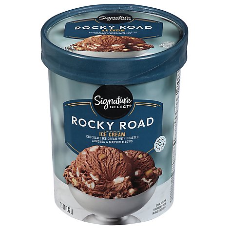 Signature SELECT Ice Cream Rocky Road - 1.50 Quart